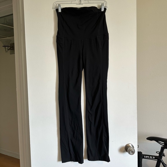 Athleta Pants - Athleta Black Maternity Bootcut Athletic Loungewear Comfy Pants size Small EUC